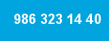 986 323 14 40 986 323 14 40